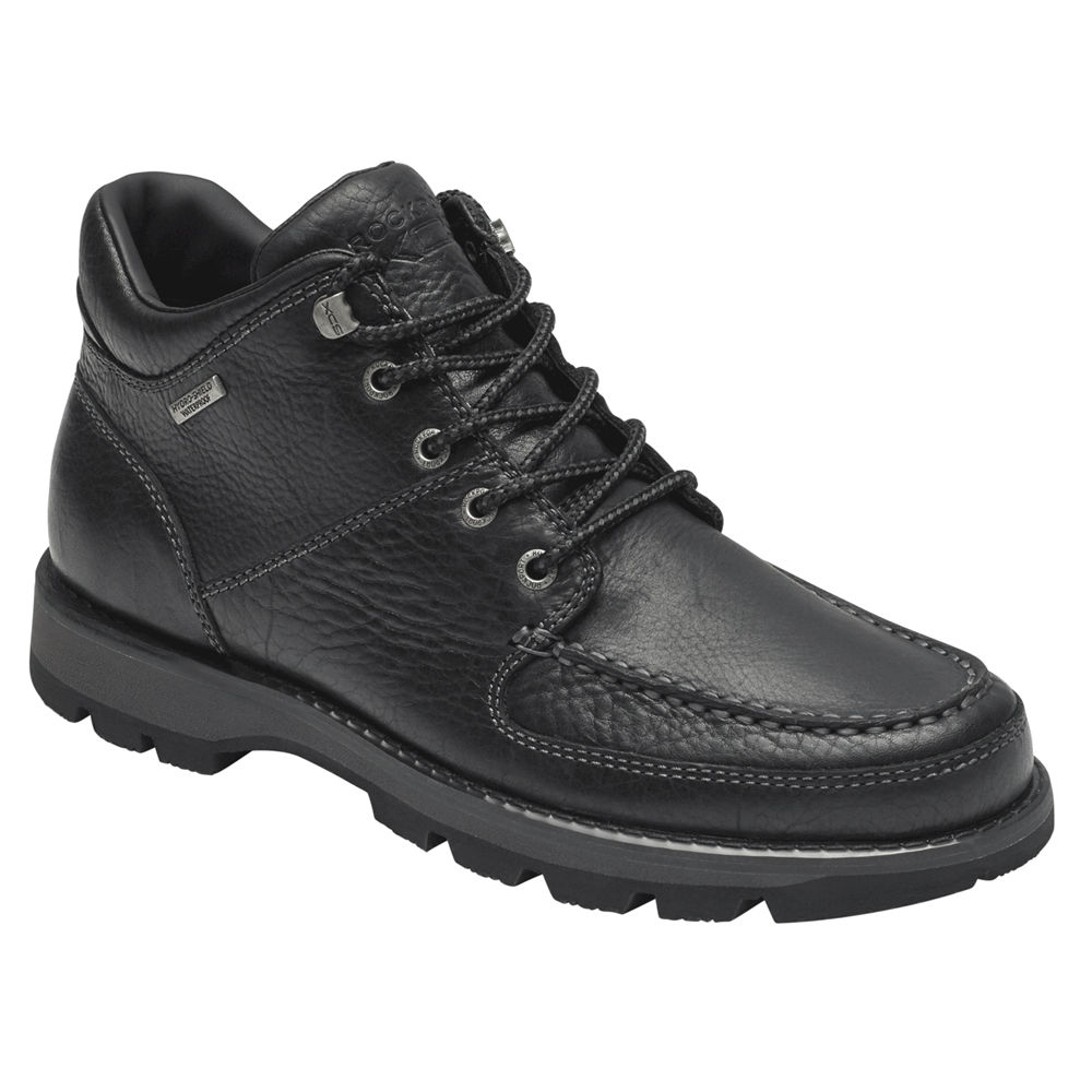 Rockport Boots For Mens Black - Umbwe II Waterproof Chukka - OI0561328